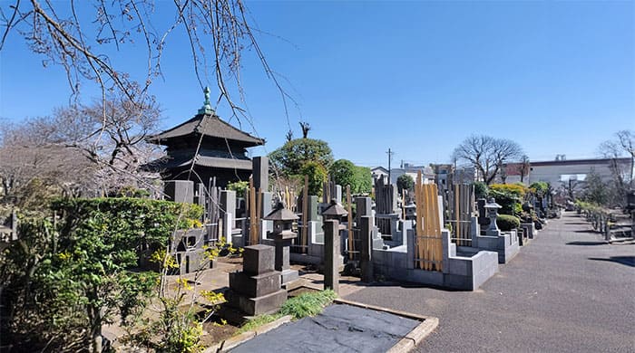 寺院墓地