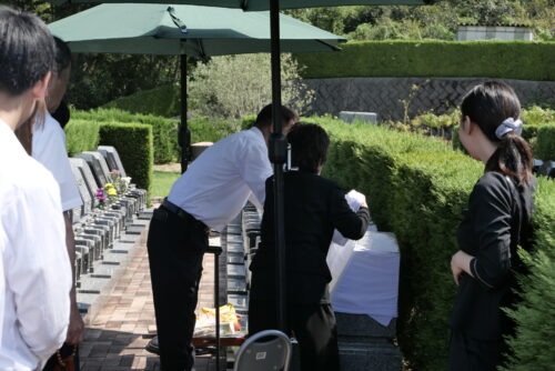 開眼法要の写真