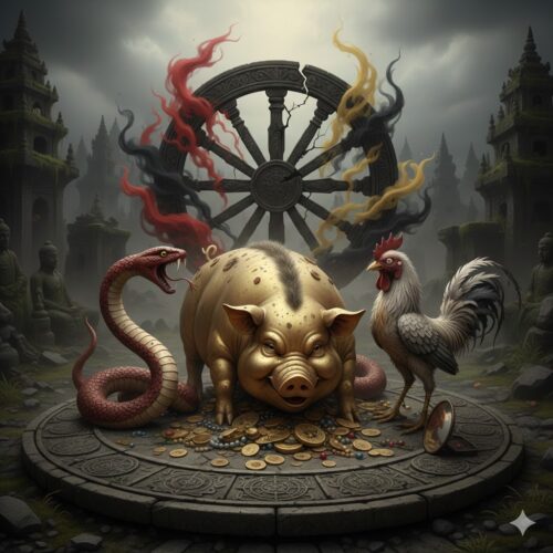 仏教の教えから学ぶ：心を乱す「三毒」とその象徴の動物たち