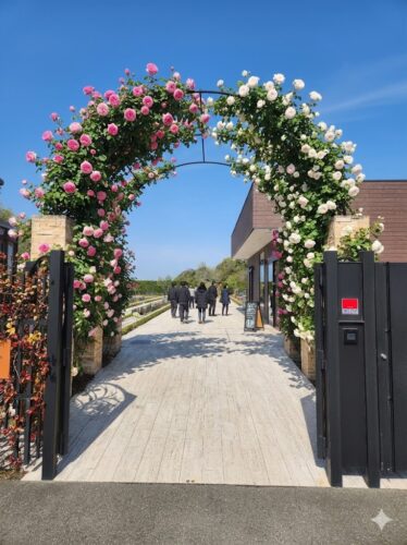 樹木葬専門霊園の春を告げるバラの蕾