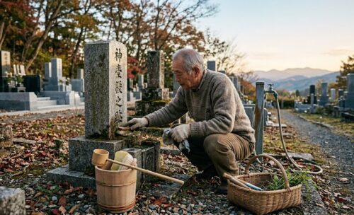 墓石と樹木葬を綺麗に保つ正しい掃除のお手入れ
